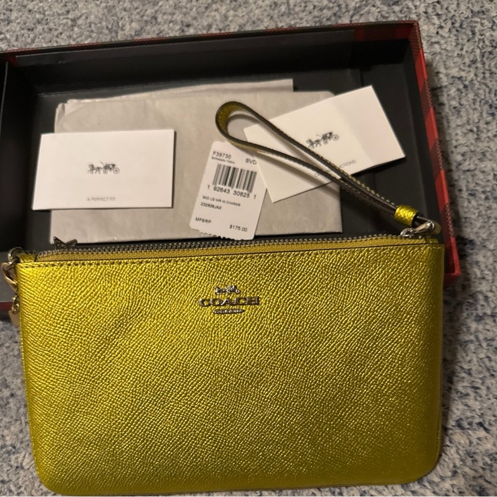 Coach X Wizard of Oz Gold Wristlet